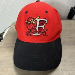 FM RedHawks Nike Legacy91 Dri-Fit Baseball Hat Red Black S/M‎ Flex Fit Cap *READ